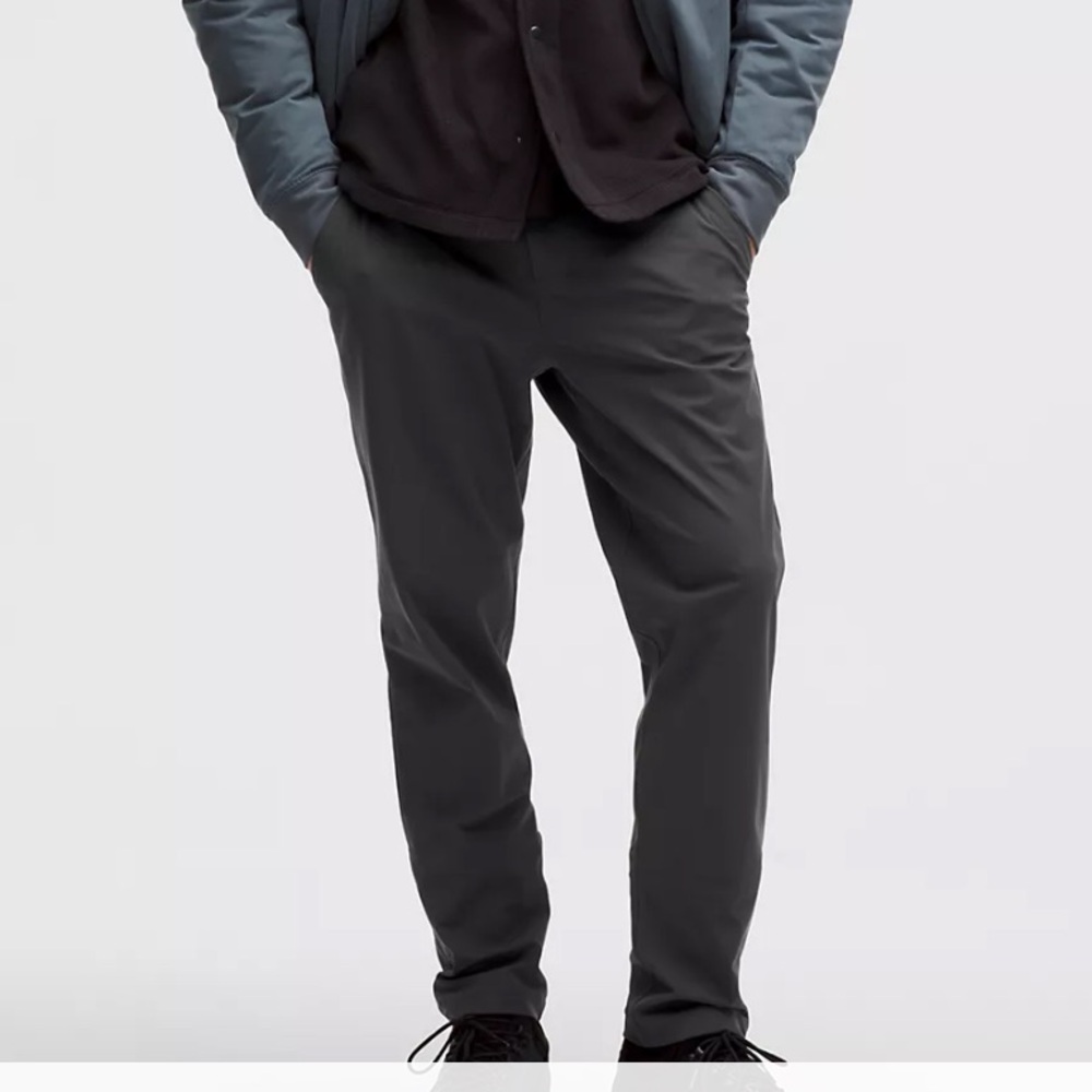 Lululemon ABC Classic-Fit Trouser Warpstreme Pants in Obsidian Dark Grey
